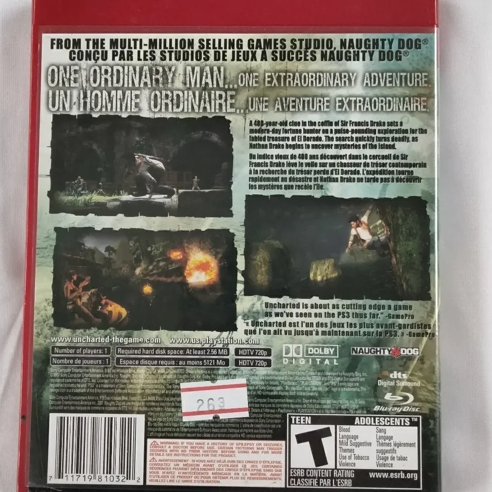 PS3 Uncharted: Drake's Fortune